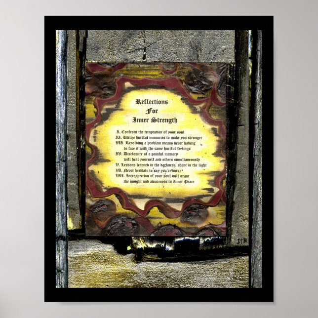 Reflektioner för inre styrka poster (Framsidan)