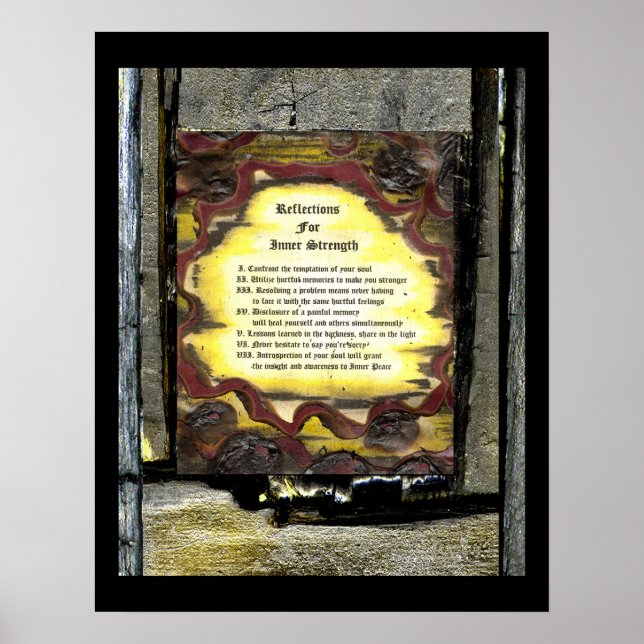 Reflektioner för inre styrka poster (Framsidan)