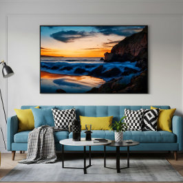 Reflektioner från Dawn Canvastryck