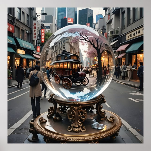 Reflektioner från det förflutna i en modern värld poster (Framsidan)