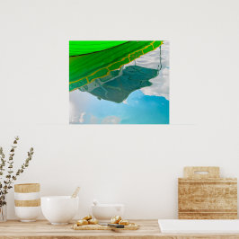 Reflektioner från en maltesisk båt i Sliema Poster