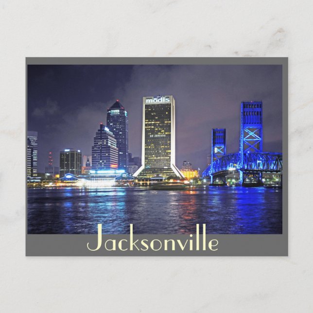Reflektioner från Jacksonville, Florida Vykort (Framsida)