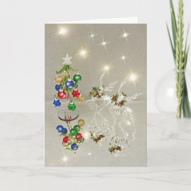 Reflektioner från kristallrenar helgkort (Framsida)