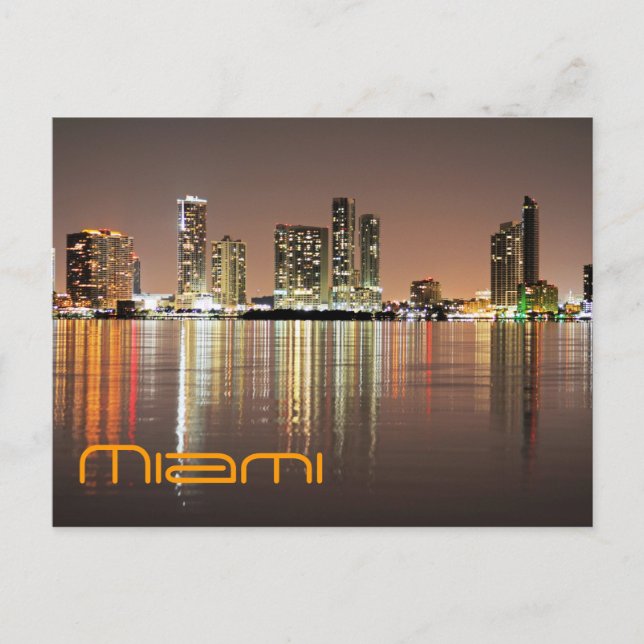 Reflektioner från Miami Florida, Magic CIty Vykort (Framsida)