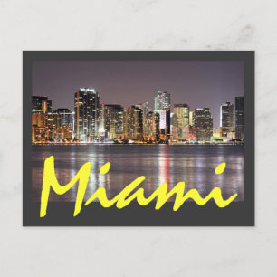 Reflektioner från Miami, Florida och Magic City Vykort