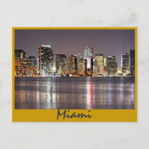 Reflektioner från Miami, Florida och Magic City Vykort