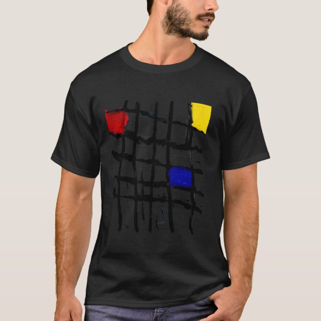 Reflektioner från Mondrian Designer T Shirt (Framsida)