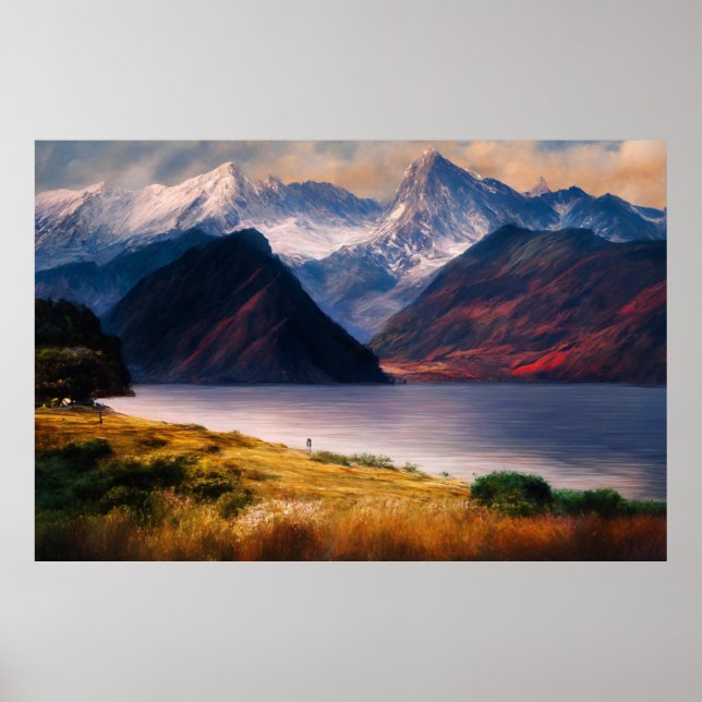 Reflektioner från solnedgång poster (Framsidan)
