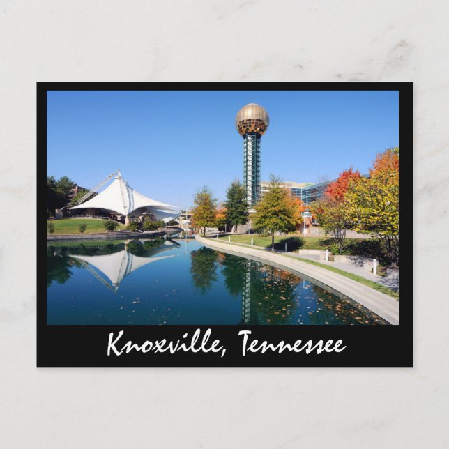 Reflektioner från Sunsphere in the fall Vykort (Framsida)