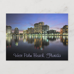 Reflektioner från Väster Beach, Florida Vykort