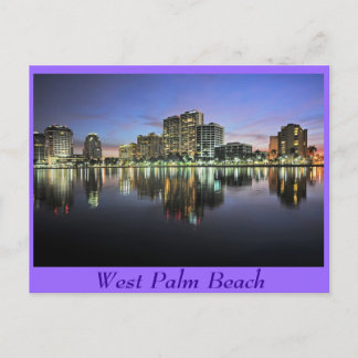 Reflektioner från Väster Beach, Florida Vykort