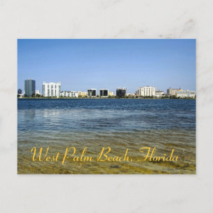 Reflektioner från väster Handflatan-stranden från Vykort