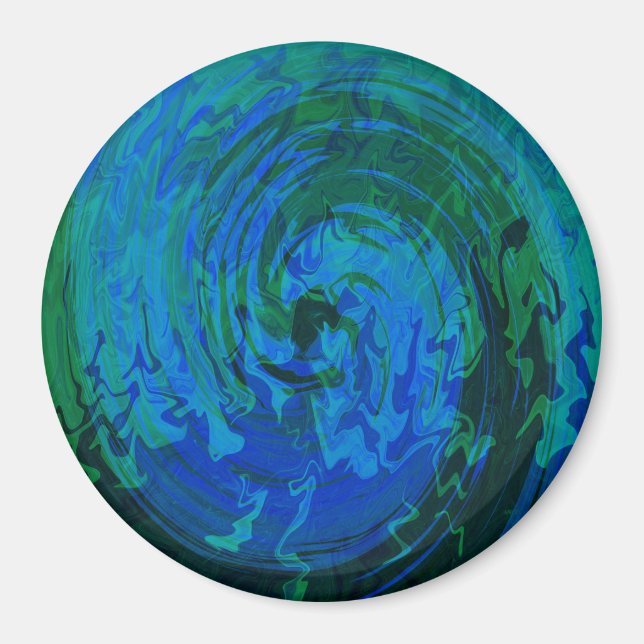 Reflektioner från vatten.... magnet (Framsidan)