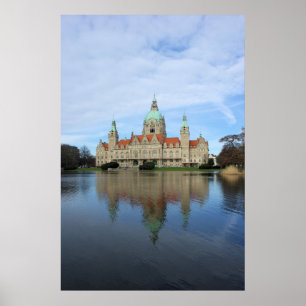 Reflektioner - Hannover, Tyskland Poster i stadshu