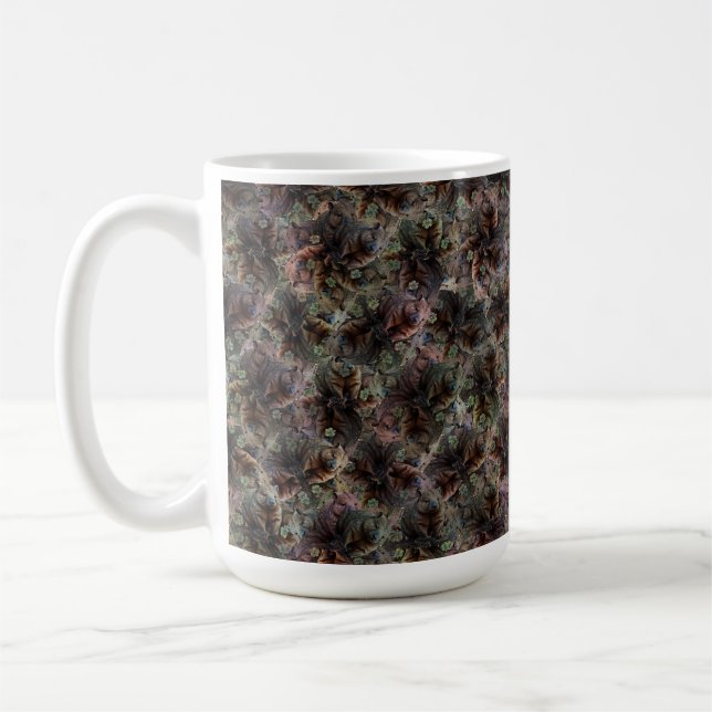 Reflektioner i Burrow: Wombats symmetri Kaffemugg (Vänster)