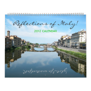 Reflektioner i Jumbo Calendar för Italien Kalender