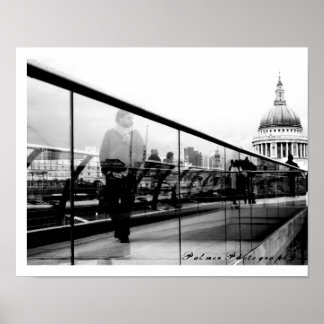 Reflektioner i London [Konsttryck] Poster