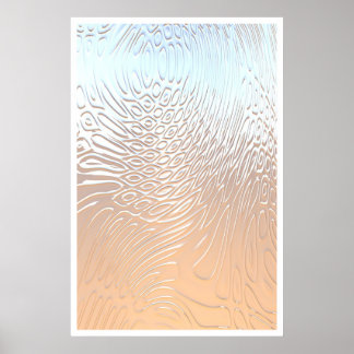 Reflektioner i Silver Poster