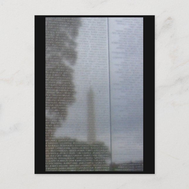 Reflektioner i väggen vykort (Framsida)