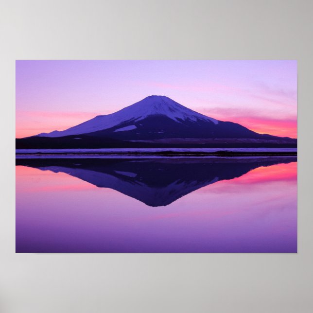 Reflektioner i vatten | "Sakasa-Fuji" Poster (Framsidan)