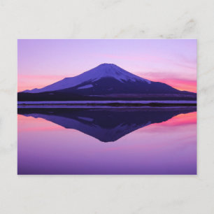 Reflektioner i vatten   "Sakasa-Fuji" Vykort