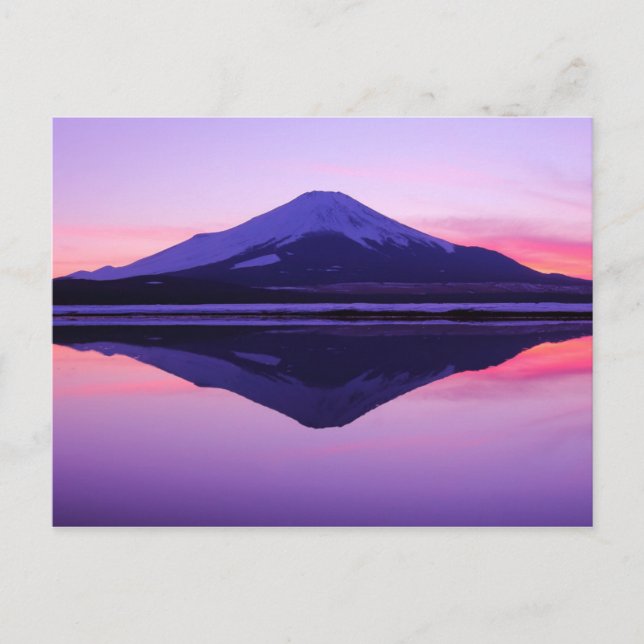 Reflektioner i vatten | "Sakasa-Fuji" Vykort (Framsida)