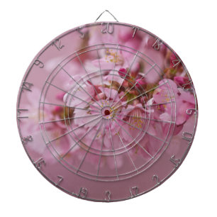 Reflektioner kring Blek Rosa av Sakura Cherry Blom Darttavla