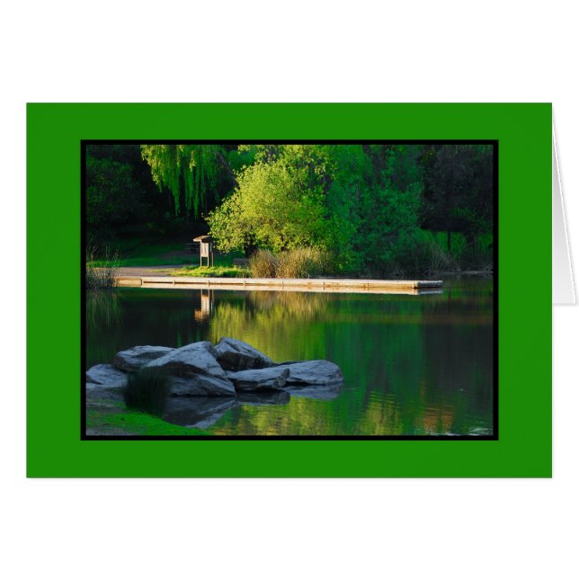 Reflektioner kring vår Sjö Hälsningskort (Framsidan Horizontal)