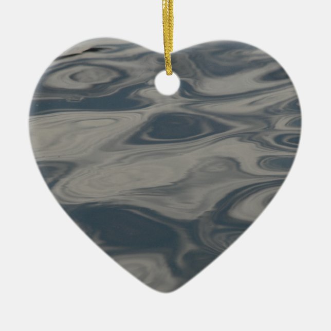 Reflektioner kring Vatten Julgransprydnad Keramik (Framsidan)