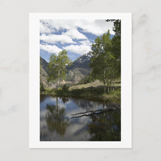 reflektioner längs spåret vykort (Framsida)