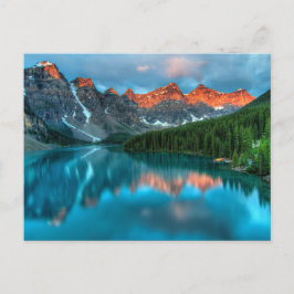 Reflektioner Moraine Lake Banff National Park Vykort