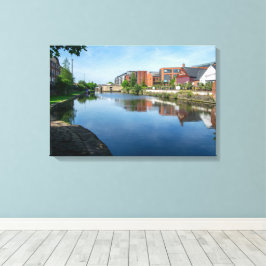 Reflektioner över kanalen, Wakefield Canvastryck