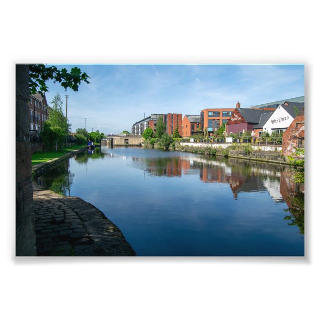Reflektioner över kanalen, Wakefield Fototryck (Framsidan)