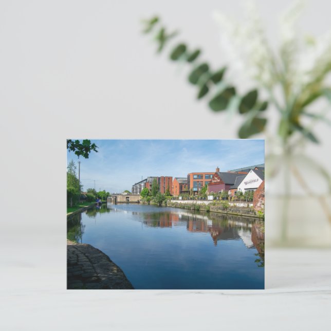 Reflektioner över kanalen, Wakefield Vykort (Stående Fram)
