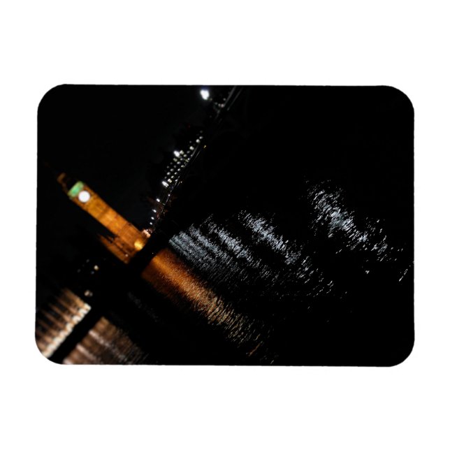 Reflektioner på Big Ben - London Magnet (Horisontell)