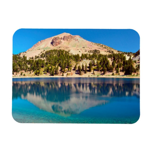 Reflektioner på Helen-sjön, Lassen Volcanic Magnet (Horisontell)