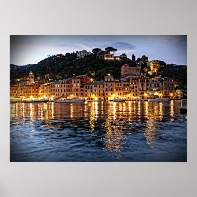 Reflektioner på Portofino, Italia Poster (Framsidan)
