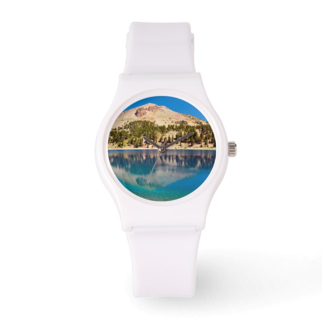 Reflektioner på Sjö Helen, Lassen Volcanic Armbandsur (Framsida)