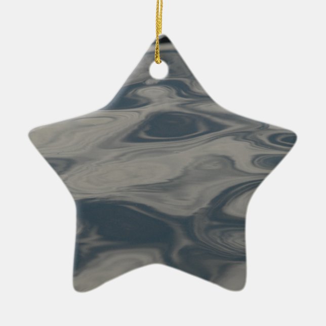 Reflektioner på vatten julgransprydnad keramik (Framsidan)
