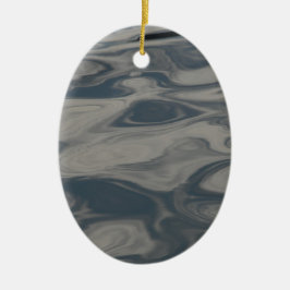 Reflektioner på vatten julgransprydnad keramik