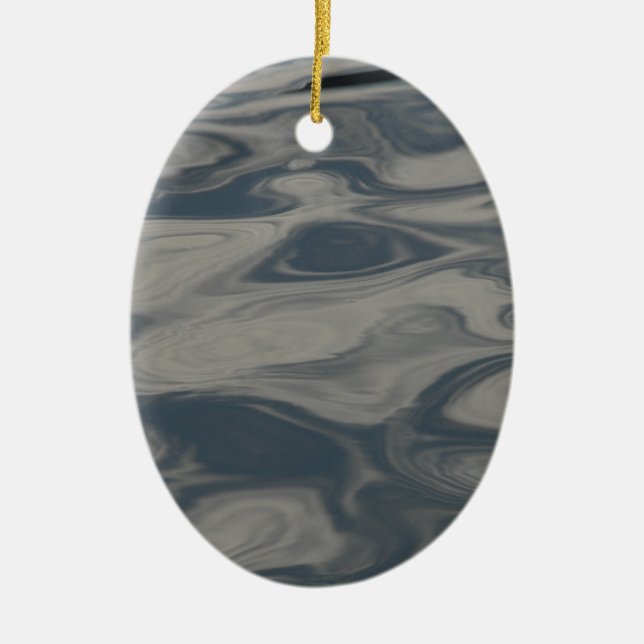 Reflektioner på vatten julgransprydnad keramik (Framsidan)