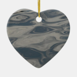 Reflektioner på vatten julgransprydnad keramik