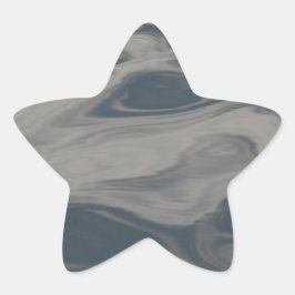 Reflektioner på vatten stjärnformat klistermärke