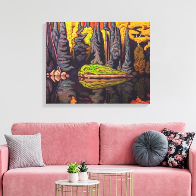 Reflektioner, Sand Sjö, Algoma | Lawren Harris | Canvastryck (Insitu (Vardagsrum))