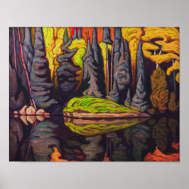 Reflektioner, Sand Sjö, Algoma | Lawren Harris | Poster