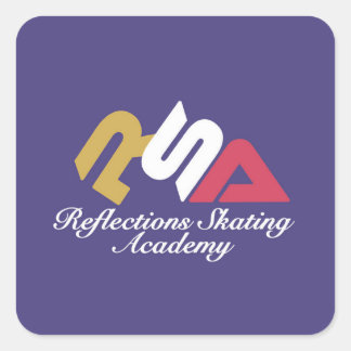 Reflektioner Skating Academy Sticker Lakan Fyrkantigt Klistermärke