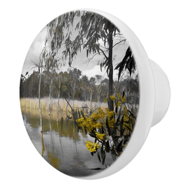 Reflektioner under Grått Himmel Knopp (Höger)