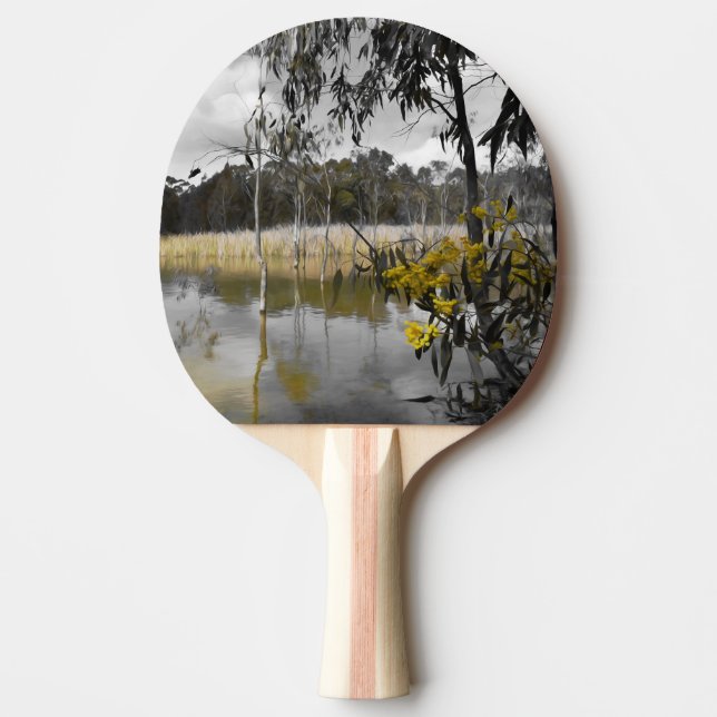 Reflektioner under Grått Himmel Pingisracket (Framsidan)