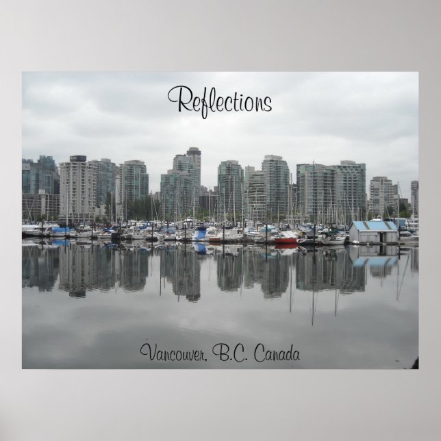 Reflektioner - Vancouver, B.C. Poster (Framsidan)