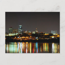 Reflektioner vid Kaw Point i Kansas City Vykort